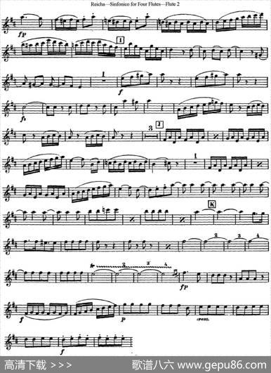 瑞查长笛四重奏（Flute2）|Reicha（瑞查）