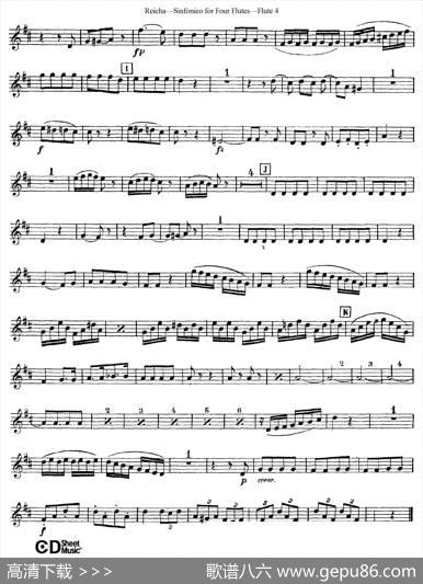 瑞查长笛四重奏（Flute3）|Reicha（瑞查）