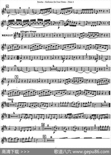 瑞查长笛四重奏（Flute4）|Reicha（瑞查）