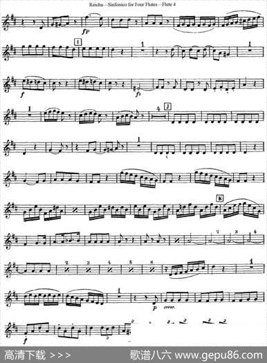瑞查长笛四重奏（Flute4）|Reicha（瑞查）