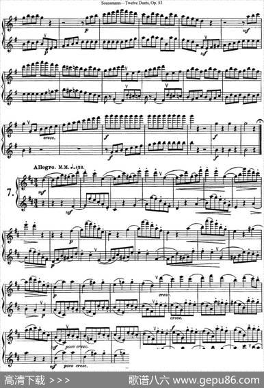 苏斯曼12首长笛重奏曲Op.53（NO.6-NO.7）|Soussmann（苏斯曼）