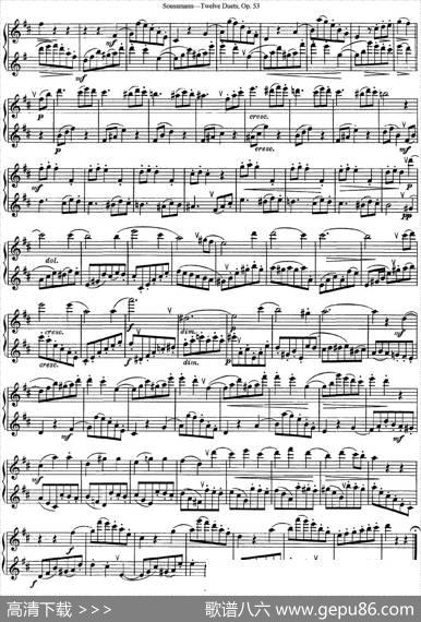 苏斯曼12首长笛重奏曲Op.53（NO.6-NO.7）|Soussmann（苏斯曼）