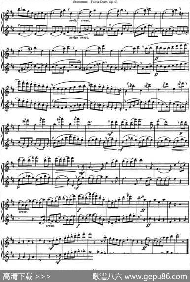 苏斯曼12首长笛重奏曲Op.53（NO.8-NO.9）|Soussmann（苏斯曼）