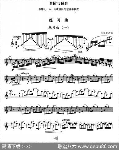 单簧管考级教材·第十级|陈新主编