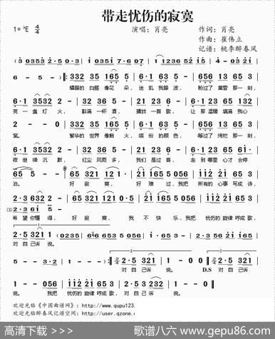 带走忧伤的寂寞 - 肖亮|崔伟立