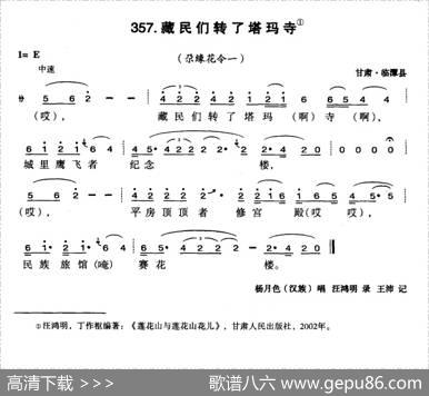 藏民们转了塔玛寺