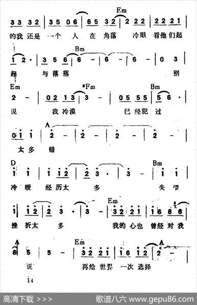 别说我冷漠（带和弦） - 莎莎