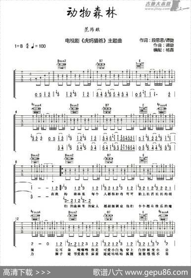 动物森林（电视剧《虎妈猫爸》主题曲） - 段思思、谭旋|谭旋曲、杨鑫编配