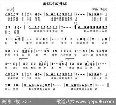 爱你才放开你 - 谭柱光|谭柱光
