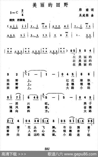 美丽的田野 - 郑南|吴成栋