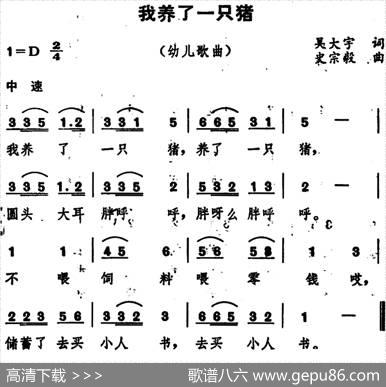 我养了一只猪 - 吴大宇|史宗毅