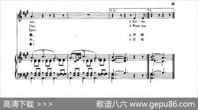 在林中（中外文对照版、正谱） - 布鲁赫曼|舒伯特