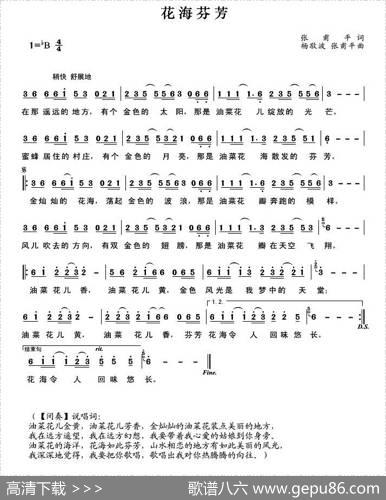 花海芬芳 - 张甫平|杨敬波张甫平
