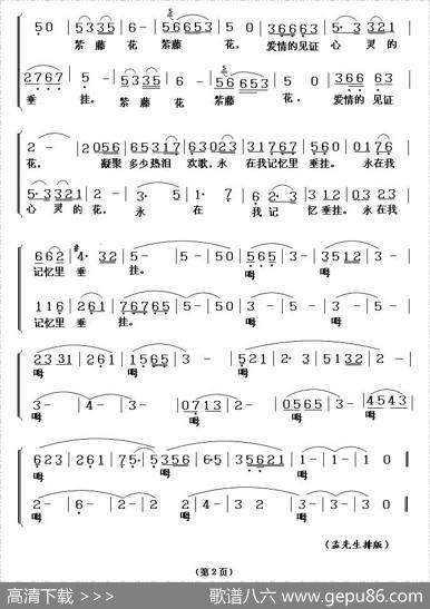 紫滕花（歌剧《伤逝》选曲） - 王泉韩伟|施光南