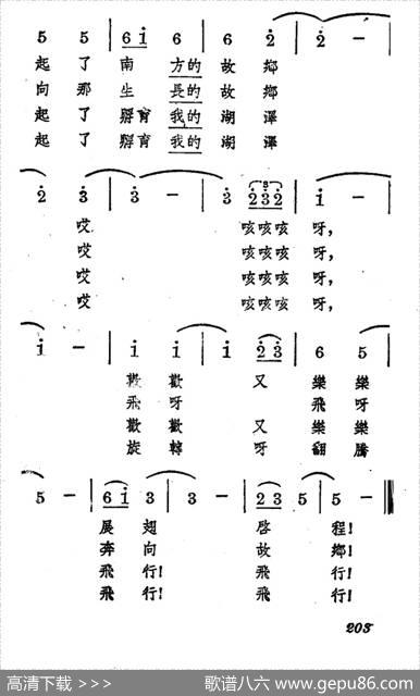 雁|蒙古族民歌、安波配歌