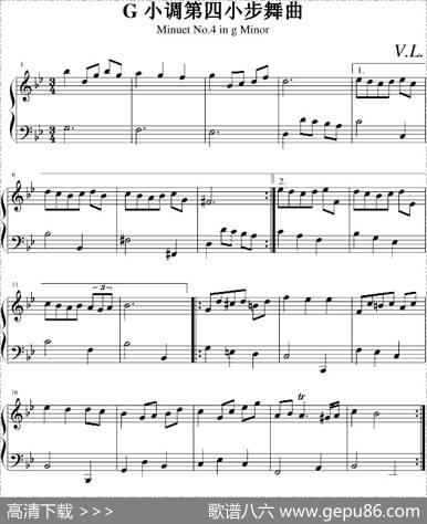 G小调第四小步舞曲.