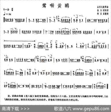 莺啭黄鹂（【上海筝会】考级五级曲目）
