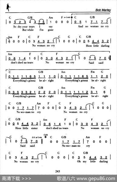 NoWomanNoCry（别像女人别哭泣）
