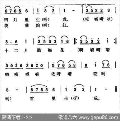 十二月花（山西沁源小调）|山西沁源小调