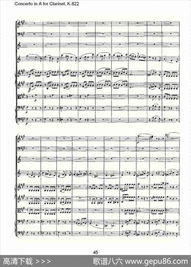 ConcertoinAforClarinet,K.622（A调单簧管协奏曲,K.62）