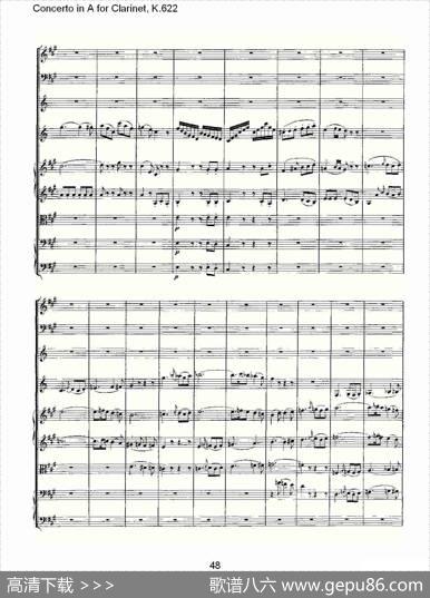 ConcertoinAforClarinet,K.622（A调单簧管协奏曲,K.62）