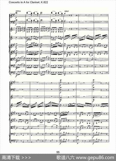 ConcertoinAforClarinet,K.622（A调单簧管协奏曲,K.62）