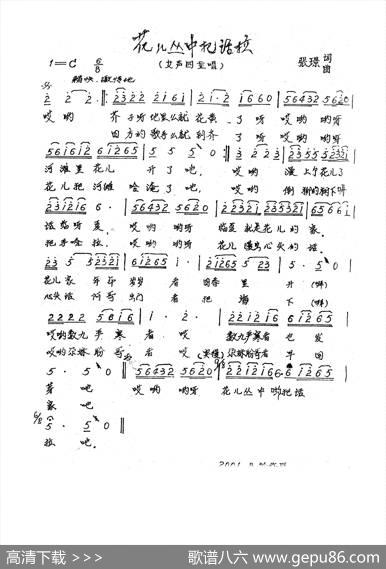 花儿丛中把话拉（张璟词曲） - 张璟|张璟