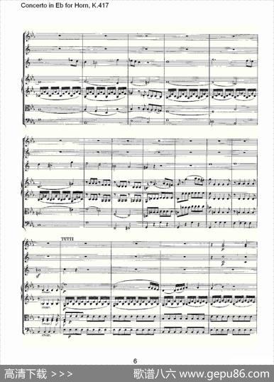 ConcertoinEbforHorn,K.417（Eb调法国号协奏曲,K.417）