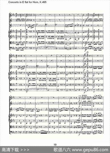ConcertoinEflatforHorn,K.495（Eb调法国号协奏曲,K.4）