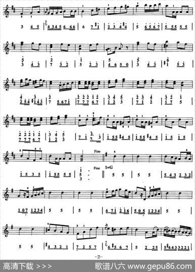 军队进行曲（口风琴、线简谱混排版）|[奥]舒伯特