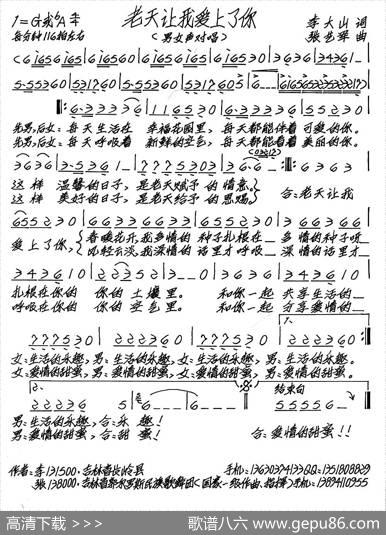 老天让我爱上了你 - 李大山|张艺军