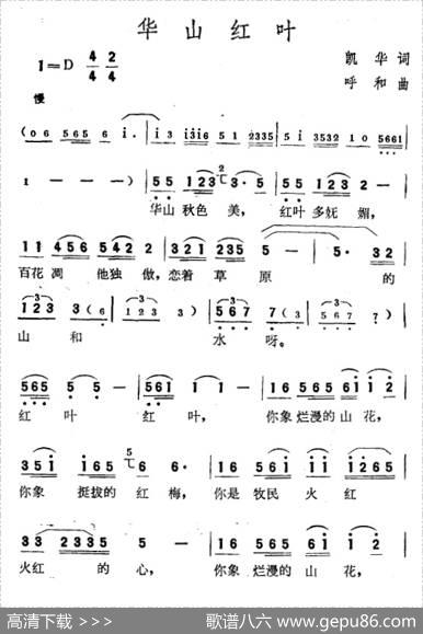 华山红叶 - 凯华|呼和