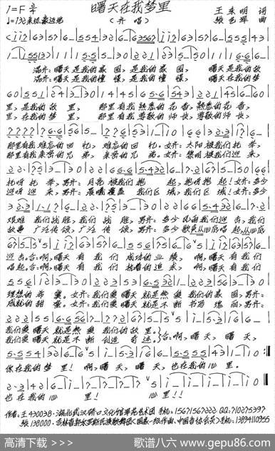 曙天在我梦里 - 王东明|张艺军