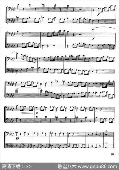 长号二重奏练习曲（4——14）