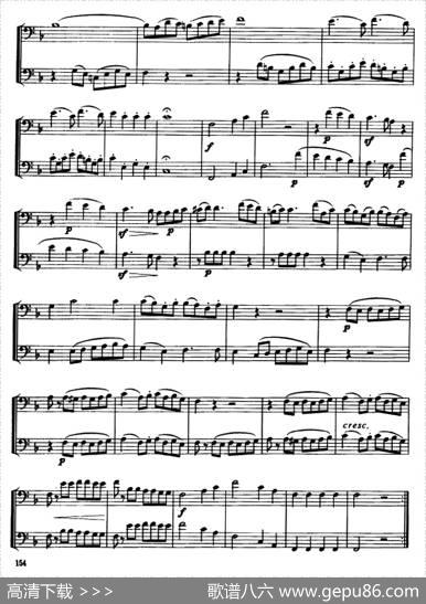 长号二重奏练习曲（4——14）