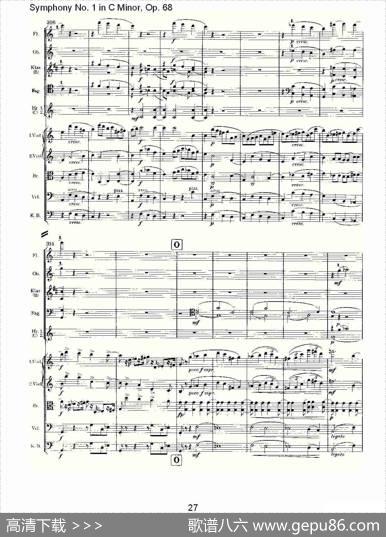 C小调第一交响曲,Op.68第四乐章（一）