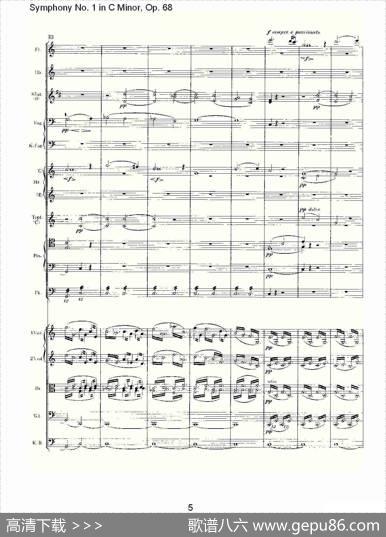 C小调第一交响曲,Op.68第四乐章（一）