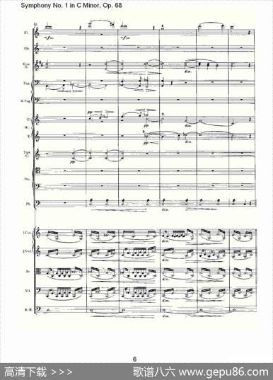 C小调第一交响曲,Op.68第四乐章（一）
