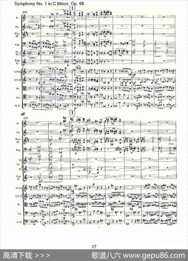 C小调第一交响曲,Op.68第四乐章（二）