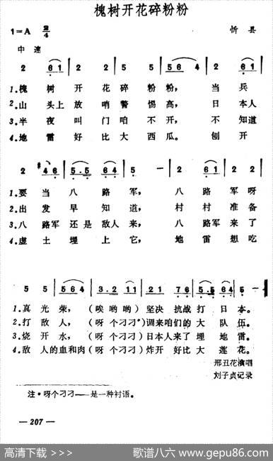 槐树开花碎粉粉