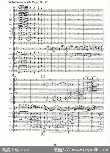 D大调小提琴协奏曲,Op.77第三乐章