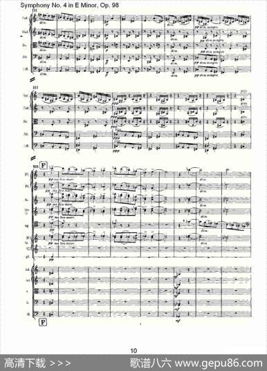 E小调第四交响曲,Op.98第三乐章