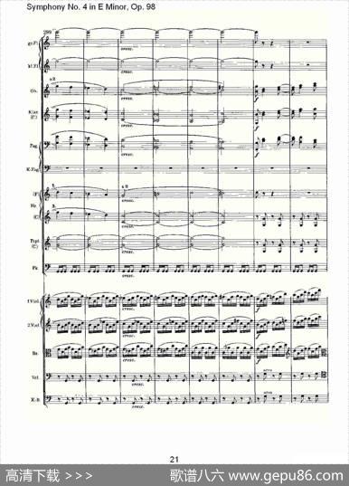 E小调第四交响曲,Op.98第三乐章