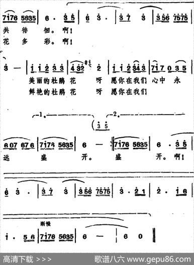啊！杜鹃花呀（科教片《四川杜鹃花》插曲） - 朱玛、王玉民|王酩
