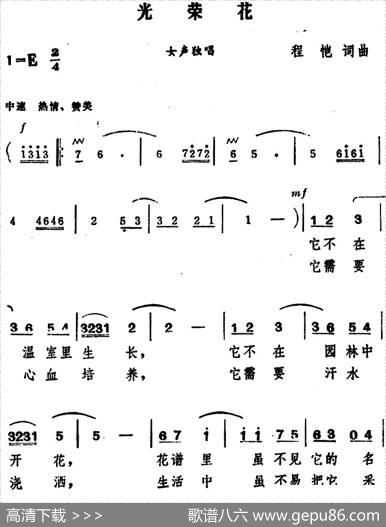 光荣花（程恺词曲） - 程恺|程恺