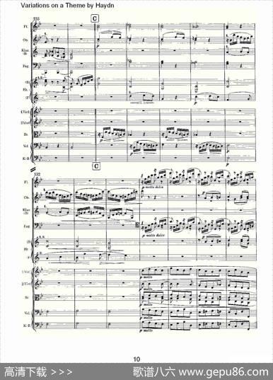 VariationsonaThemebyHaydn海顿主旋律变奏曲（一）