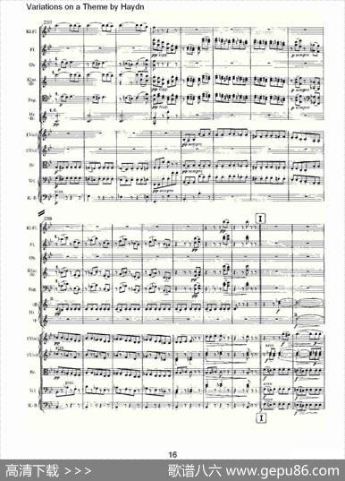 VariationsonaThemebyHaydn海顿主旋律变奏曲（一）