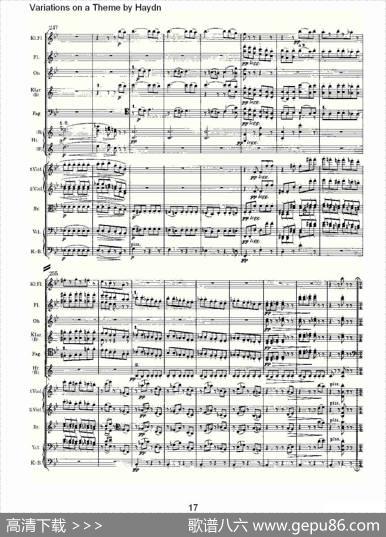 VariationsonaThemebyHaydn海顿主旋律变奏曲（一）