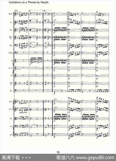 VariationsonaThemebyHaydn海顿主旋律变奏曲（一）