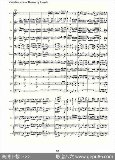 VariationsonaThemebyHaydn海顿主旋律变奏曲（一）